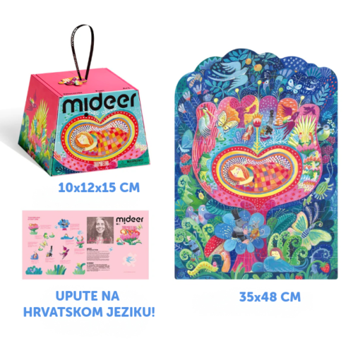 Mideer Palčica umjetničke puzzle i slikovnica na hrvatskom jeziku - Slika 2