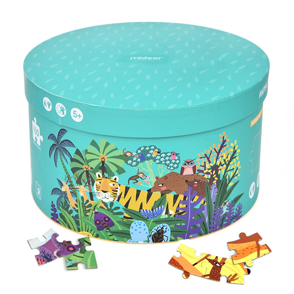 Mideer okrugle puzzle 150 kom - Životinje diljem svijeta