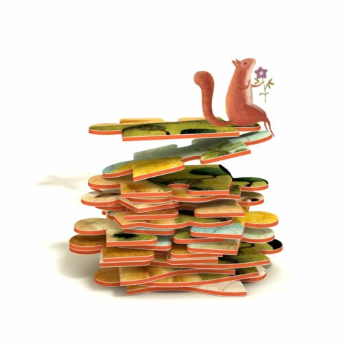 Mideer puzzle 48 kom portreti - Lav i maslačak - Slika 2