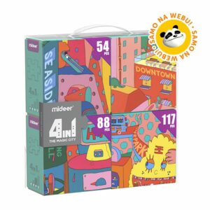 Mideer 4u1 puzzle Grad - Slika 1