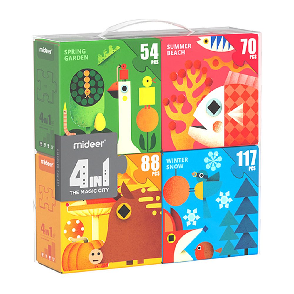 Mideer 4u1 puzzle Godišnja Doba