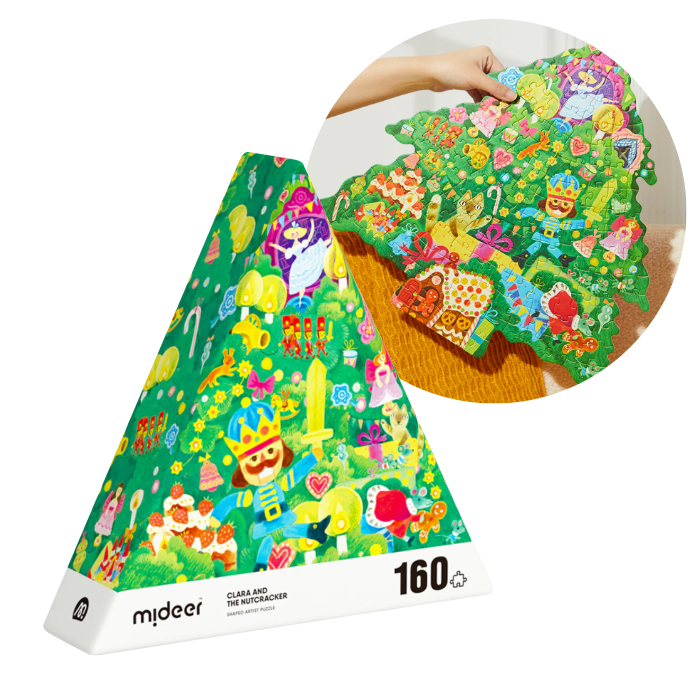 Mideer Montessori kolekcija Božićne puzzle Orašar 160 kom
