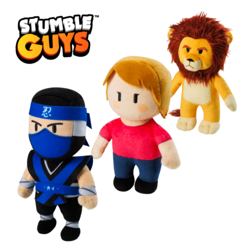 Stumble Guys plišana igračka 10 cm sort - Slika 1