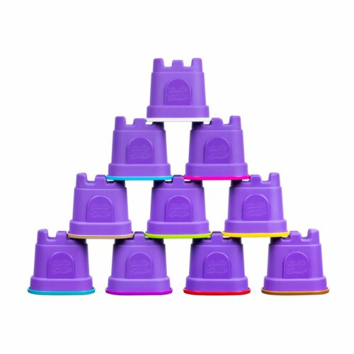 Kinetički pijesak - set od 10 boja u kalupima (mini dvorac) - Slika 3