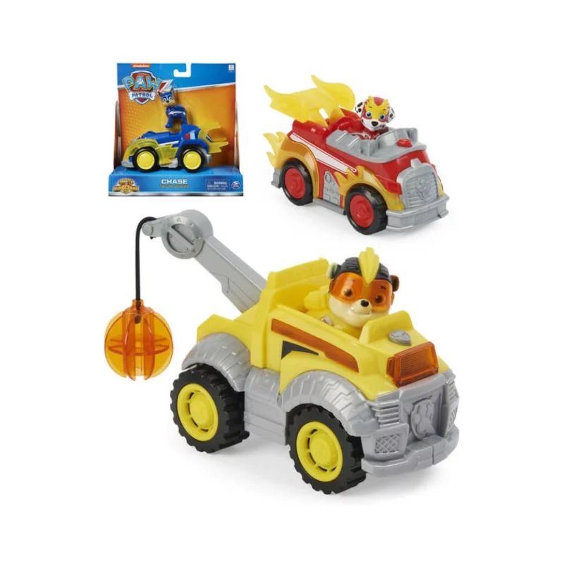 Paw Patrol Mighty Pups Deluxe vozilo sort