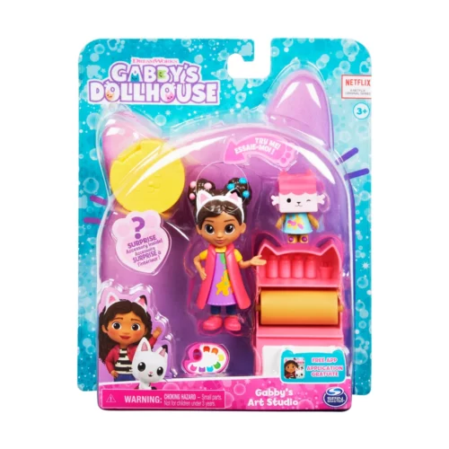 Gabby's Dollhouse Umjetnički studio Cat-tivity set za igru - Slika 4