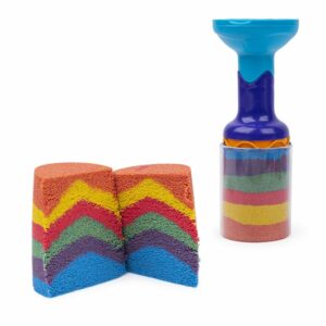 Kinetički pijesak Pijesak u duginim bojama set za igru - Slika 3