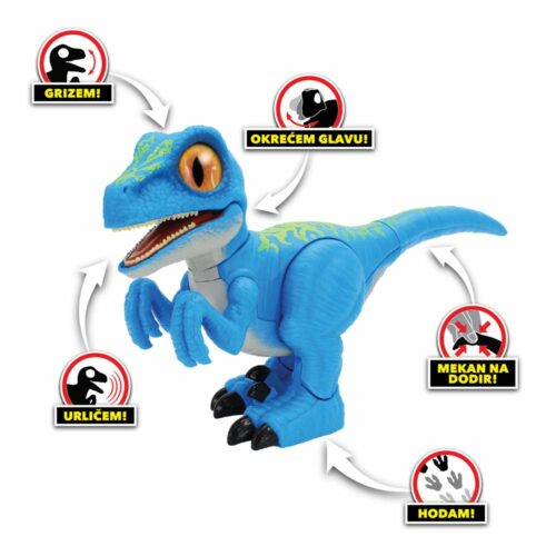 Dinos Unleashed - Walking & Roaring Raptor Jr. pomična figura - Slika 2