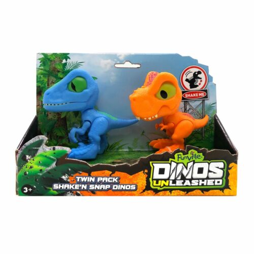 Dinos Unleashed T-Rex i Raptor 2Pk pomične figure - Slika 1