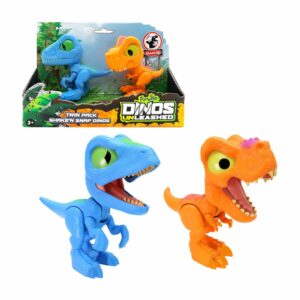 Dinos Unleashed T-Rex i Raptor 2Pk pomične figure - Slika 3