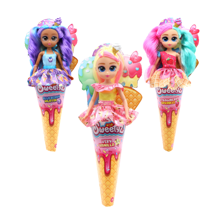 Sweetyz lutka u kornetu 24 cm, više vrsta