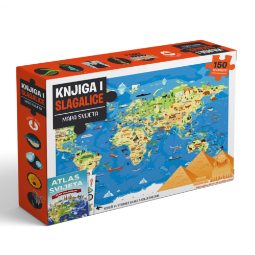 Atlas svijeta box set knjiga sa slagalicama - Slika 1