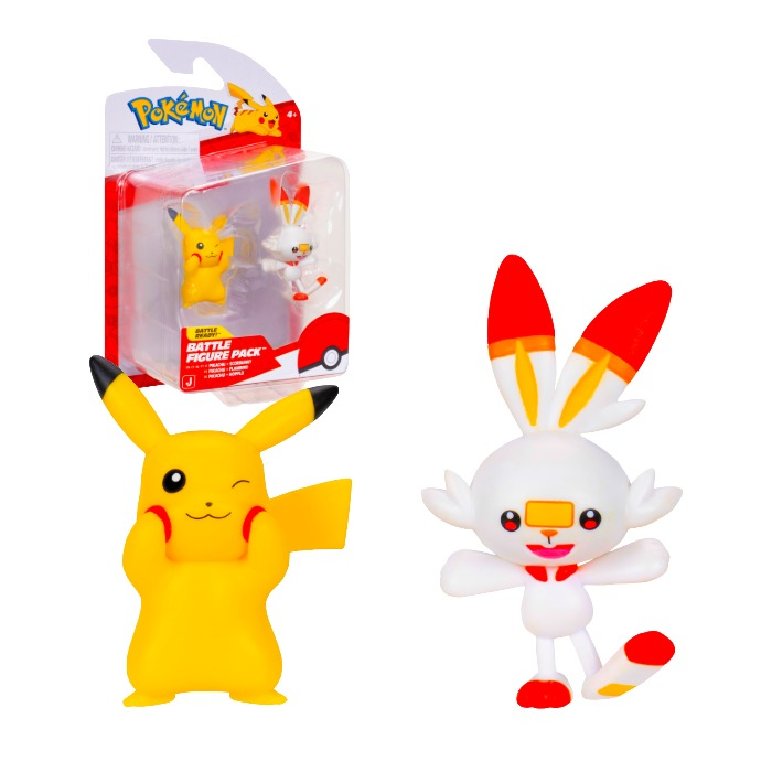 Pokemon set figura Scorbunny i Pikachu