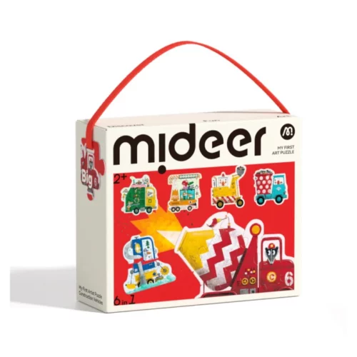 Mideer umjetničke puzzle Građevinska vozila - Slika 1