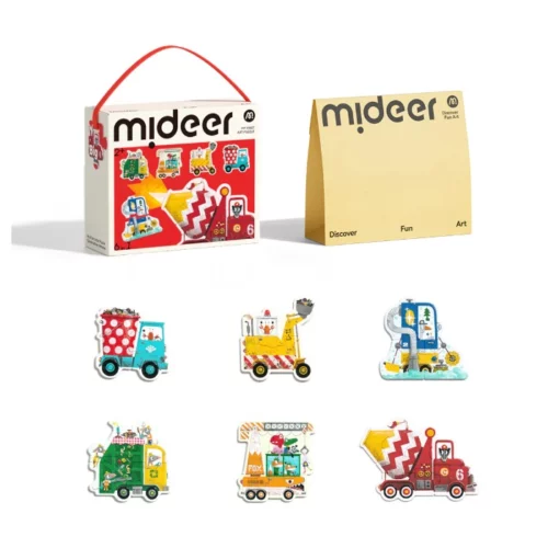 Mideer umjetničke puzzle Građevinska vozila - Slika 2