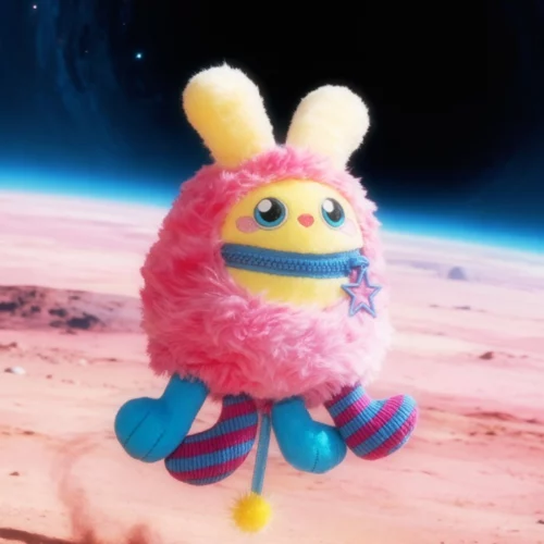 Nomster Nom Bad Mood plišani privjesak - Slika 6