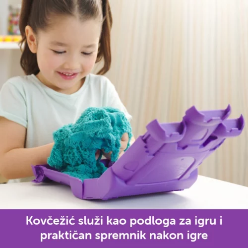 Kinetički pijesak set Dvorac s pijeskom plavozelena - Slika 2