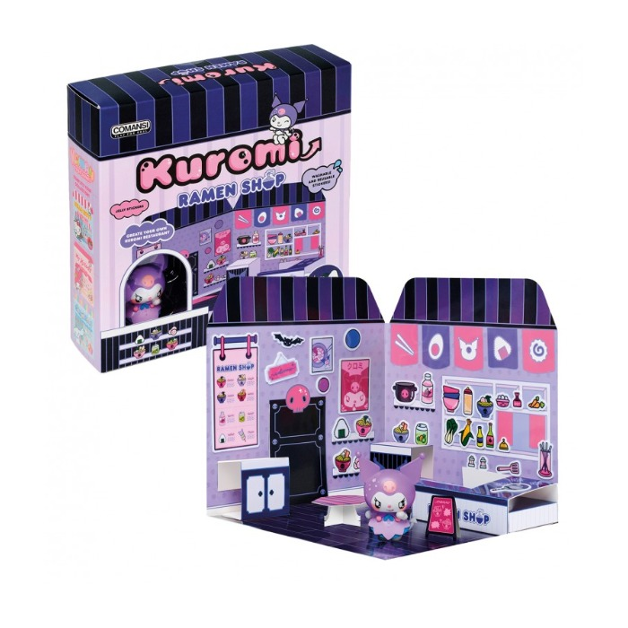 Hello Kitty set s naljepnicama i figura Kuromi