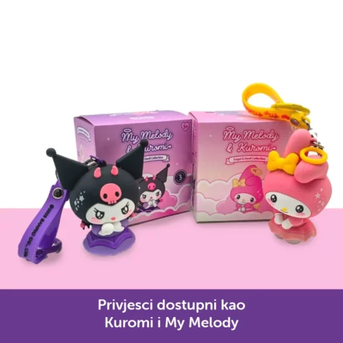 Hello Kitty privjesak s figurom Kuromi - Slika 3