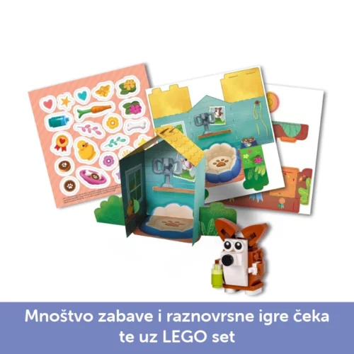 Lego kreativni set Ljubimci - korgi - Slika 4