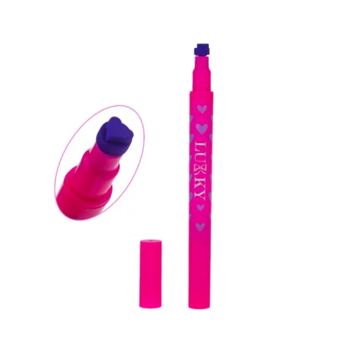 Lukky Violet Duo olovka za oči sa žigićem srce - ljubičasta - Slika 2