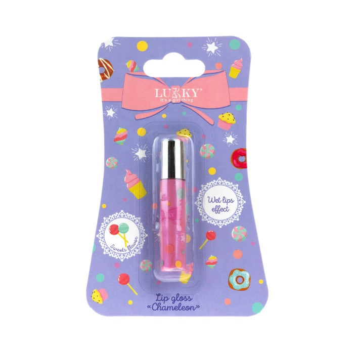 Lukky holografsko sjajilo za usne 3,5ml - roza