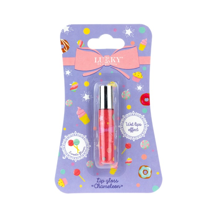 Lukky holografsko sjajilo za usne 3,5ml - crvena
