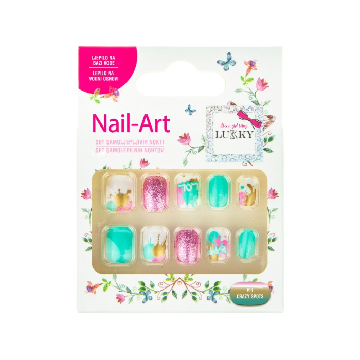 Lukky naljepnice za nokte Nail Art Crazy Spots 10 kom