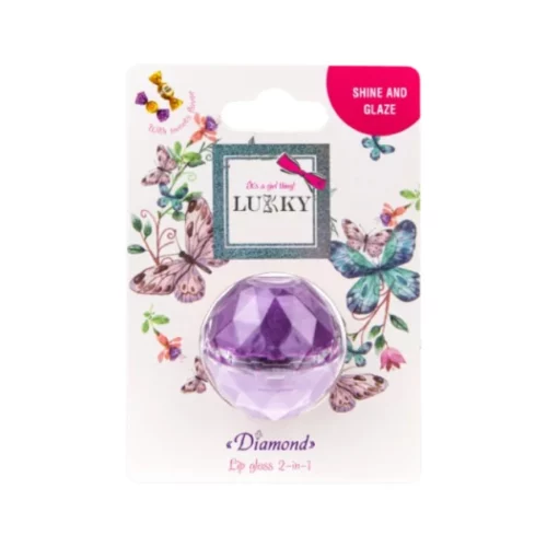 Lukky sjajilo za usne Diamond 2u1 2x5ml - ljubičasta, lila - Slika 1