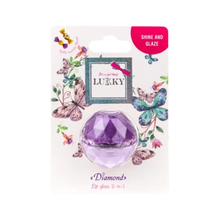 Lukky sjajilo za usne Diamond 2u1 2x5ml - ljubičasta, lila
