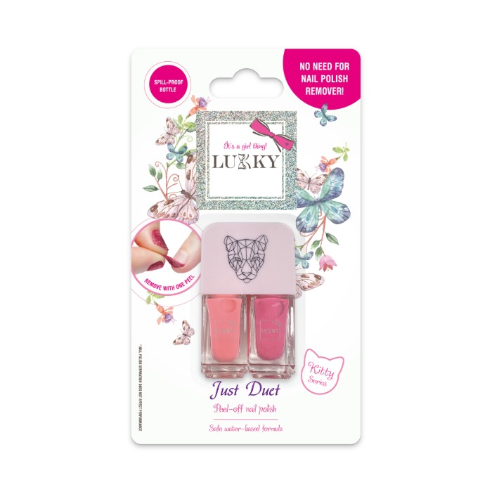 Lukky peel off lak za nokte 2u1 Just Duet 7ml - koraljna