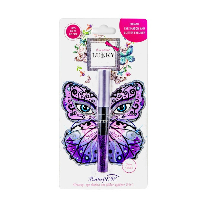 Lukky ButterflEYE 2u1 olovka za oči i tekuće sjenilo 10ml - ljubičasta