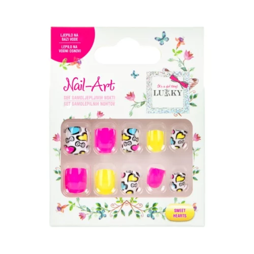 Lukky naljepnice za nokte Nail Art Sweethearts 10 kom - Slika 1