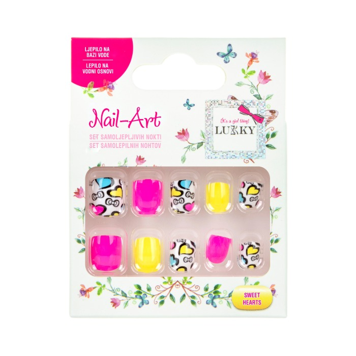 Lukky naljepnice za nokte Nail Art Sweethearts 10 kom