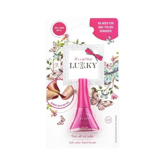 Lukky peel off lak za nokte 5,6ml - fuksija