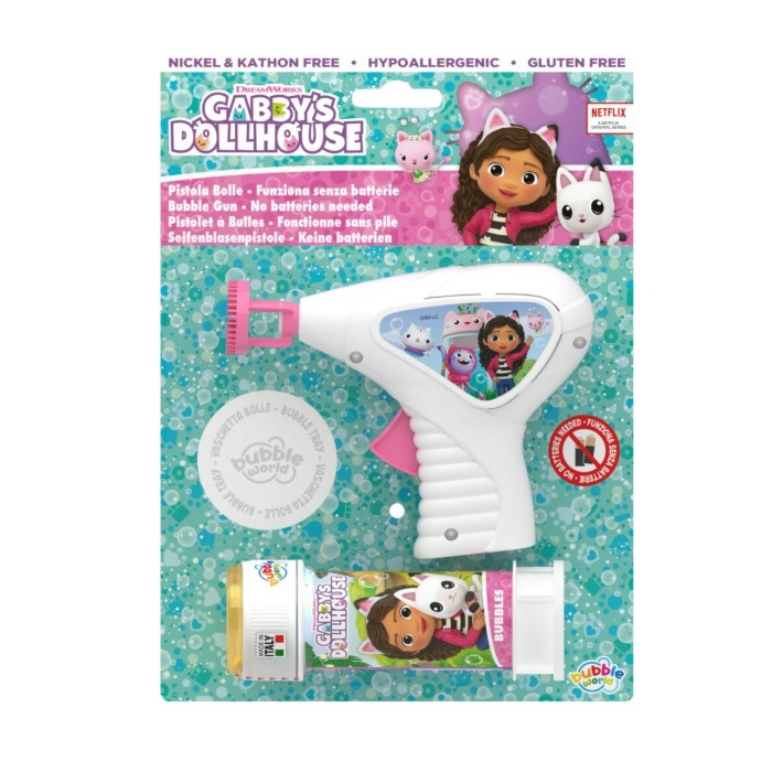 Dulcop Gabby's Dollhouse mali pištolj za mjehuriće od sapunice