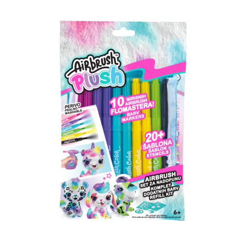 Style 4 Ever - Airbrush Plush - 10 Flomastera Set za Nadopunu - Slika 2