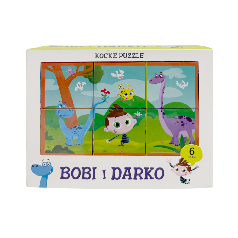 Kocke puzzle Bobi i Darko Bibin čarobni svijet