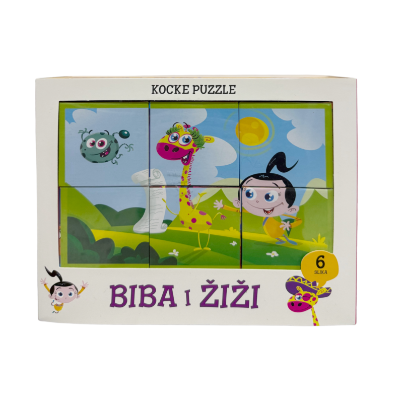 Kocke puzzle Biba i Žiži Bibin čarobni svijet
