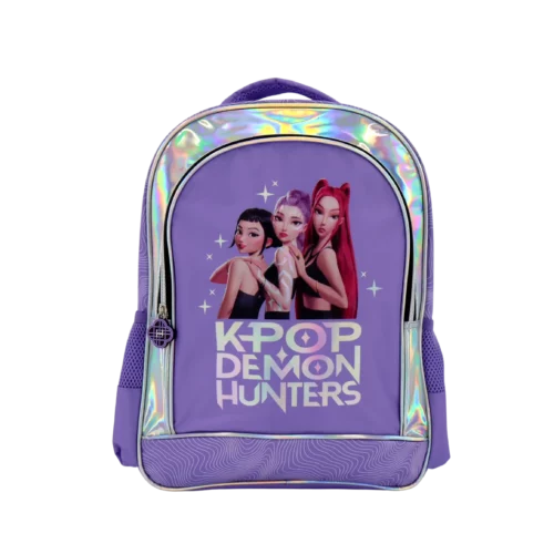 KPop Demon Hunters ljubičasti ruksak s dva pretinca i dva džepa - Slika 1