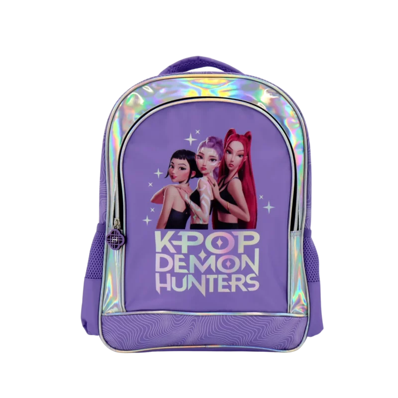 KPop Demon Hunters ljubičasti ruksak s dva pretinca i dva džepa