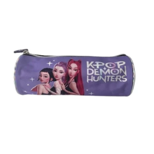 KPop Demon Hunters ljubičasta okrugla pernica - Slika 2