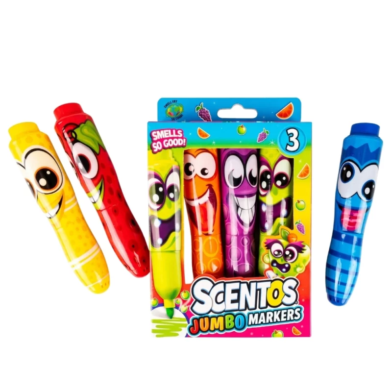 Scentos Jumbo mirisni flomasteri, set od 3 komada