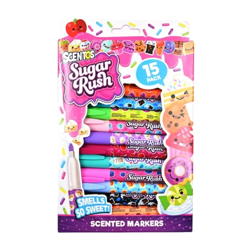 Scentos Sugar Rush mirisni flomasteri, set od 15 komada - Slika 1
