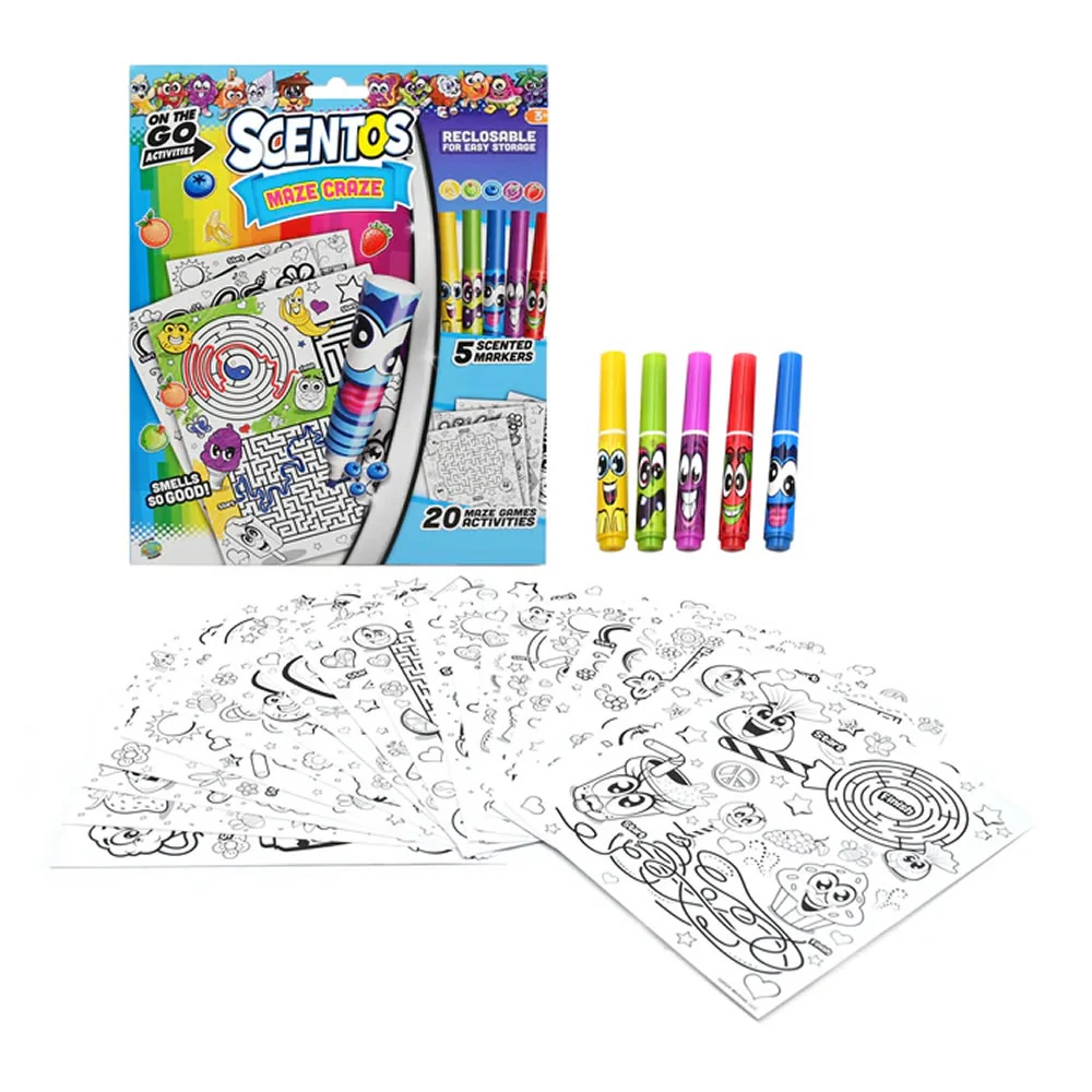 Scentos On-The-Go Maze Craze kreativni set s labirintima
