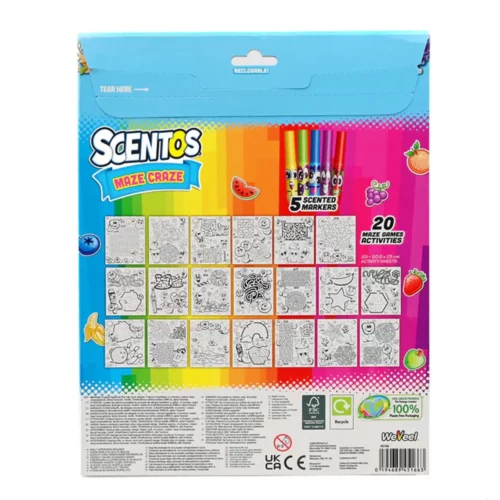 Scentos On-The-Go Maze Craze kreativni set s labirintima - Slika 4