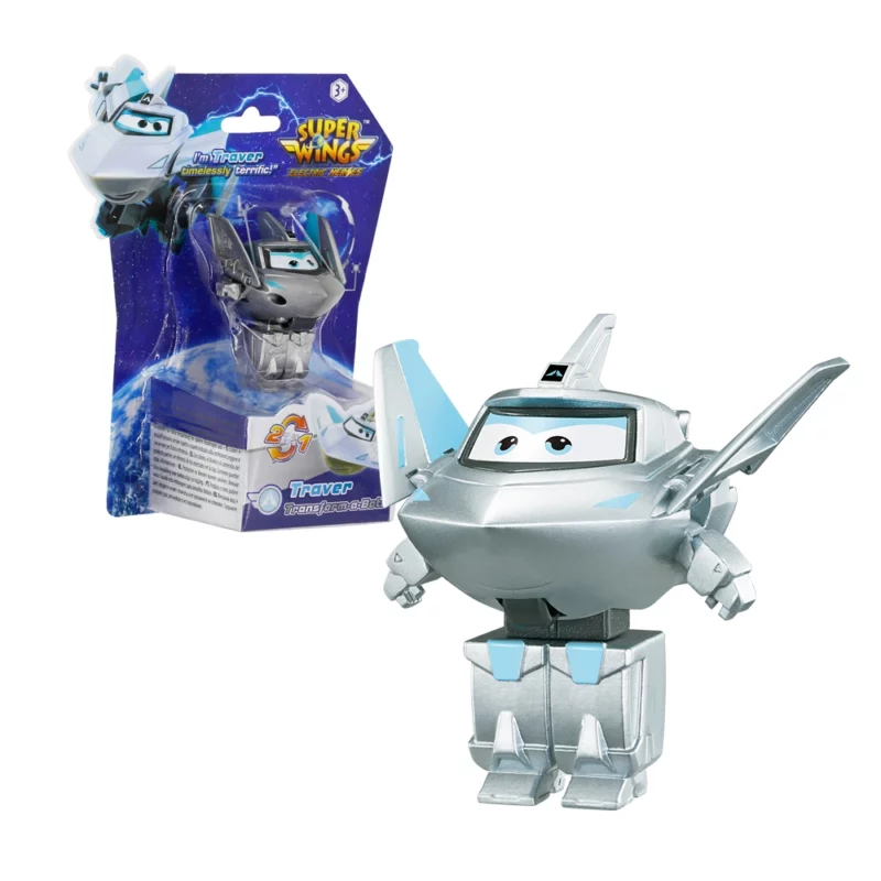 Super Wings Transform a Bots figura Traver