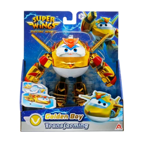 Super Wings Golden Boy transformirajuća figura 13 cm - Slika 4