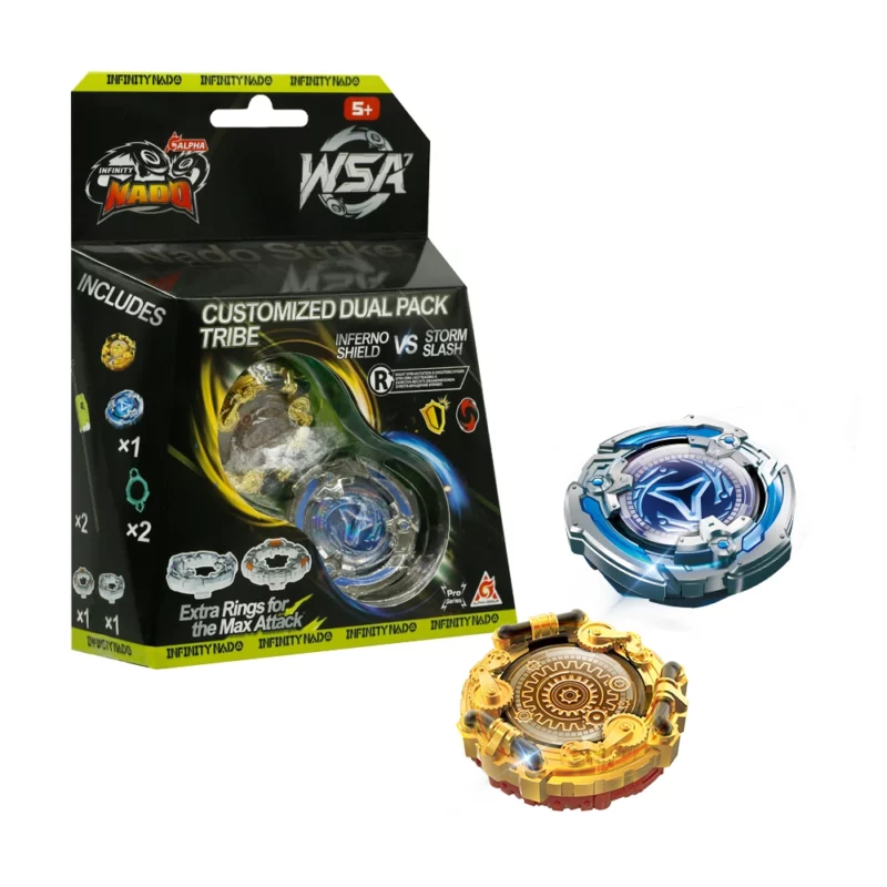 NADO S7 Customized Dual Pack Storm Slash vs Inferon Shield